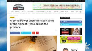 Algoma Power customers pay some of the highest Hydro bills in the ...