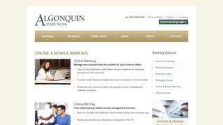 Algonquin State Bank: Online Banking