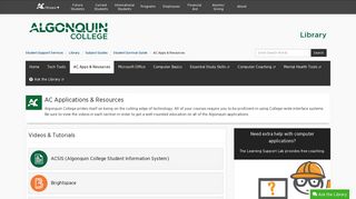 AC Apps & Resources - Student Survival Guide - Subject Guides at ...