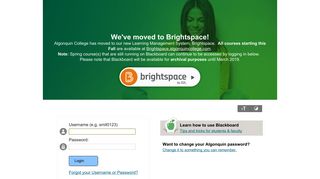 Algonquin College - Blackboard Learn