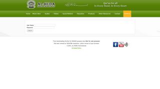 login - Al-Huda International