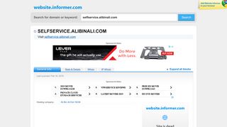 selfservice.alibinali.com at Website Informer. Visit Selfservice Alibinali.