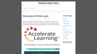 Stemscopes Ali Global Login | Trending News Today