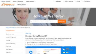How can I find my Member ID? - Alibaba.com Help Center