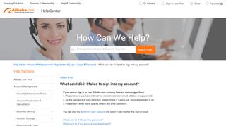 Why cannot I sign in to my account? - Alibaba.com Help Center