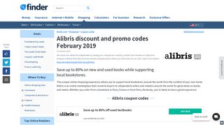 Alibris discount and promo codes 2019 | finder.com