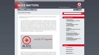 THE ALICE 02 Project | ALICE Matters