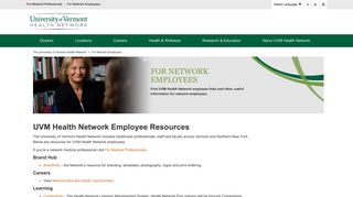 For Network Employees - Burlington, VT - University of Vermont Health ...