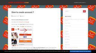 How to create account ? – Aliexpress Shopping