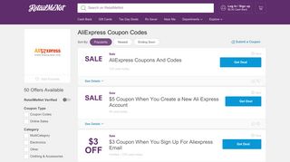 50% Off AliExpress Coupon: 2019 Coupon Codes - RetailMeNot
