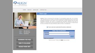 Welcome to Align Networks Client Portal