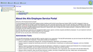 alio Employee Service Portal