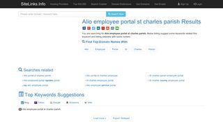 Alio employee portal st charles parish Results For Websites Listing