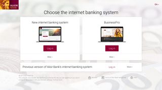 Choose the internet banking system - Alior Bank