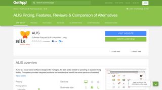ALIS Pricing, Features, Reviews & Comparison of Alternatives | GetApp®