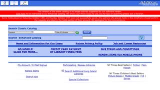 Automated Library Information System Web Catalog