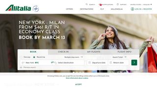 Airline Tickets | Flights to Rome, Italy, Europe | Alitalia USA