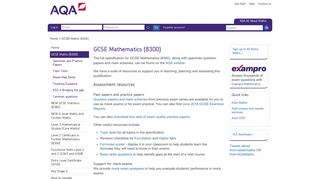 GCSE Maths (8300) - AQA All About Maths