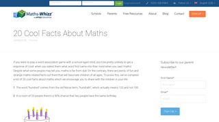 20 Cool Facts About Maths | Blog | Whizz Education