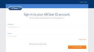 AllClear ID -Please Login to Your AllClear ID Account to Upgrade to ...