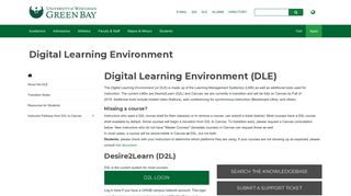 Digital Learning Environment - UW-Green Bay