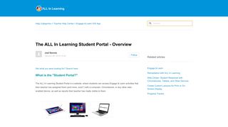 The ALL In Learning Student Portal - Overview – Help Categories