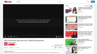 FREE Online Article Copy Paste Jobs - Rs-850.00 Daily payment ...