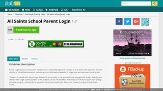 All Saints School Parent Login 1.7 Free Download