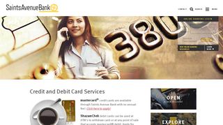 Credit Card and Debit Card Services | Saints Avenue Bank
