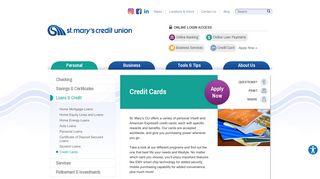 Credit Cards | St. Mary's Credit Union | Marlborough, MA - Hudson, MA ...