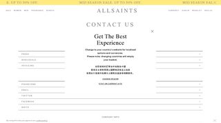 ALLSAINTS UK: Customer Experience, available 24/7