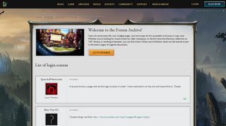 List of login screens - League of Legends Community