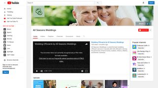 All Seasons Weddings - YouTube