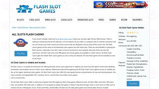 All Slots Flash Casino - Flash Slot Games