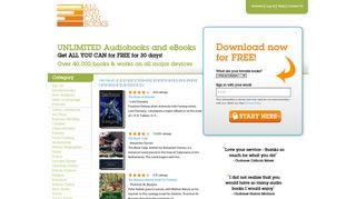 UNLIMITED Audiobooks and eBooks - All You Can Books