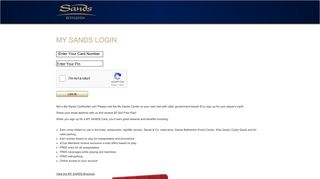 my sands login - Sands Casino
