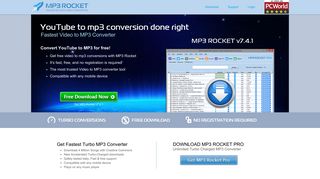 MP3 Rocket Download YouTube to mp3 conversion done right