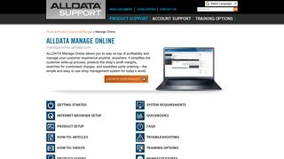ALLDATA Manage Online - ALLDATA Support