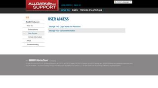 ALLDATAdiy.com User Access - ALLDATA Support