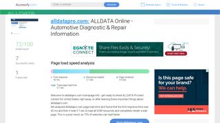 Access alldatapro.com. ALLDATA Online - Automotive Diagnostic ...