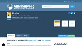 Alldebrid Alternatives and Similar Software - AlternativeTo.net