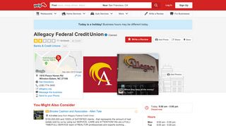 Allegacy Federal Credit Union - 11 Reviews - Banks & Credit Unions ...