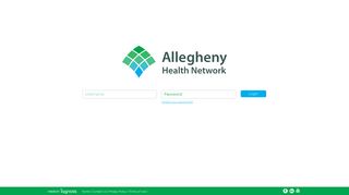 Allegheny Health Network - Login Page