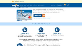 Allegiant World Mastercard Credit Card | Allegiant Air