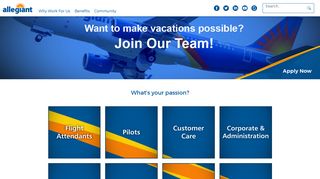 Airline jobs: Pilot, Flight Attendant, Corporate Airline ... - Allegiant Air