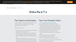 Online Pay & T-4 | Aerotek Contractor Resources | Aerotek.com