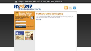 It's Me 247 Online Banking Help | Allegius Credit Union