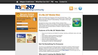 It's Me 247 Mobile Web | Allegius Credit Union - Online Banking ...