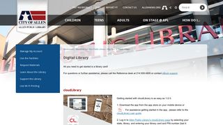 Digital Library | Allen, TX - Official Website - City of Allen