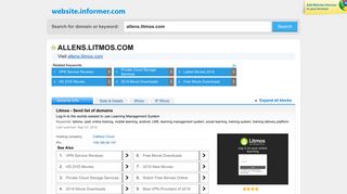 allens.litmos.com at WI. Litmos - Send list of domains